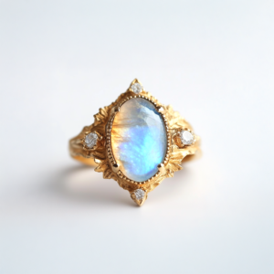 Celestial Moonstone Ring