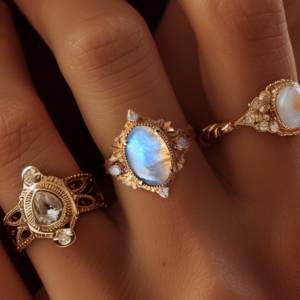 Celestial Moonstone Ring